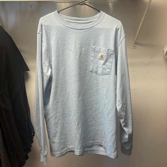 Carhartt LS Light Blue Loose Fit LRG - Picture 1 of 2